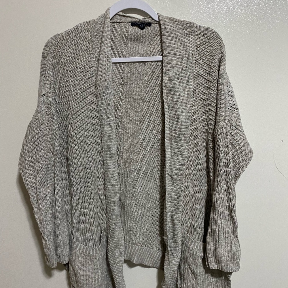 Tan and cream cardigan